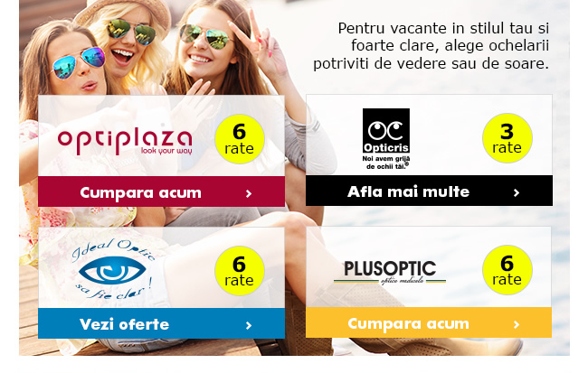 Pentru vacante in stilul tau si foarte clare, alege ochelarii potriviti de vedere sau de soare